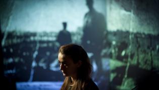 Image from the 'Rememberance Sunday' event at Huddersfield Literature Festival