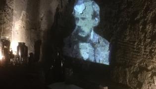 Mr Gatty image projected